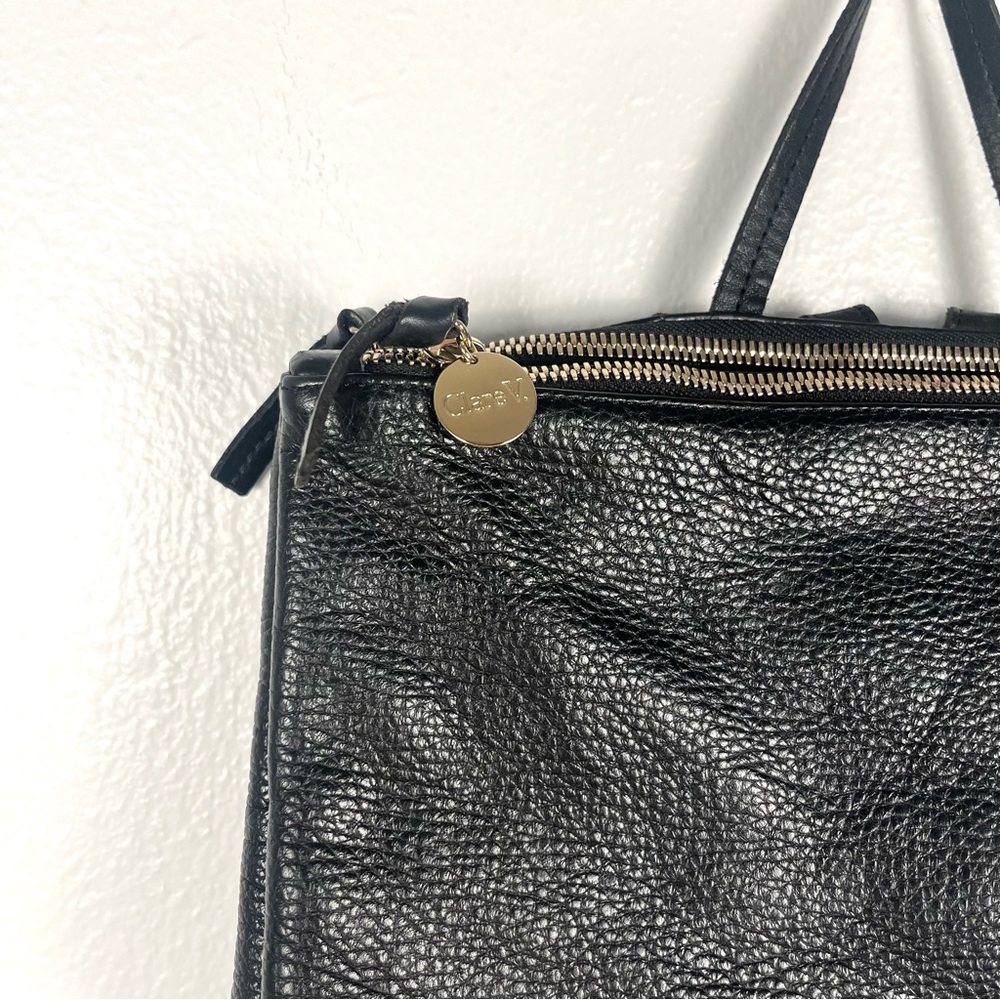 Clare V Black Leather Backpack - Picture 4 of 9